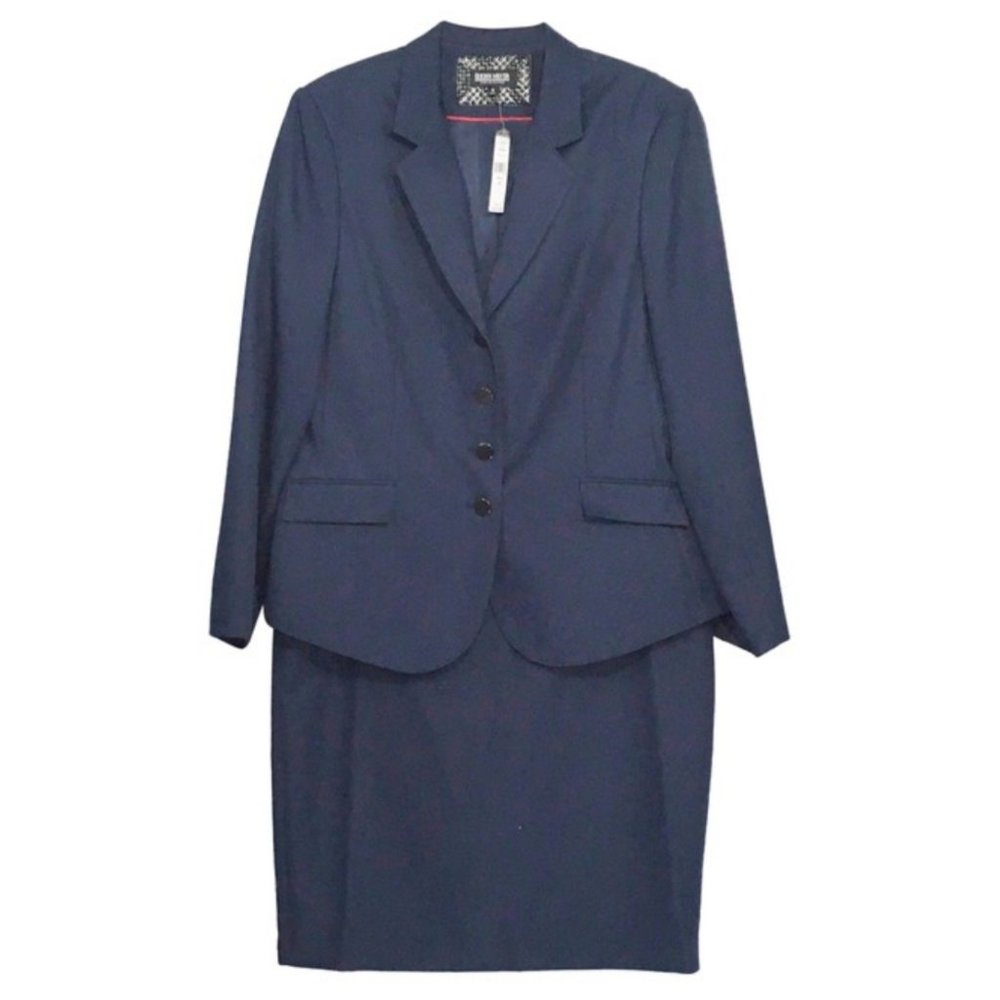 John Meyer ~ Button Front Lined Skirt Jacket Suit